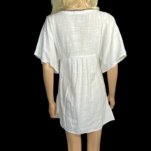 J. Crew Embroidered Tassel Beach Dress Tunic Top XS/S - Picture 6 of 13